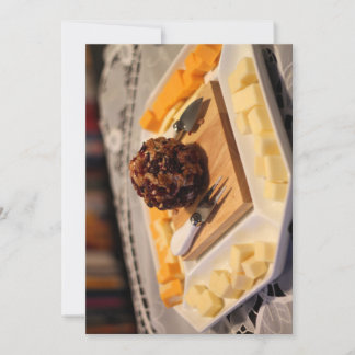 Invitation with cheese tray cover