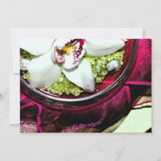 Invitation with floral centerpiece cover