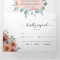 Invitation with RSVP Ethereal Blush Peach Wedding