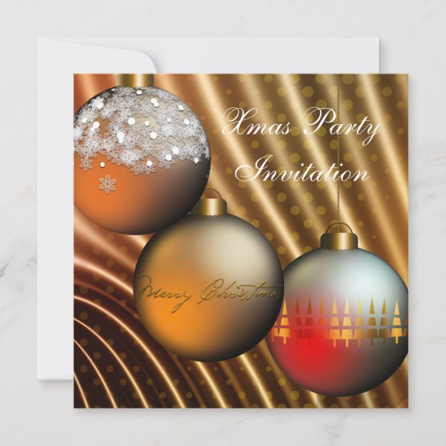 Invitation Xmas Christmas Party (Front)