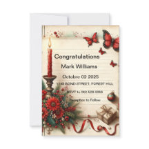 InvitationElegant Floral Wedding Invitation Design