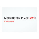Mornington Place  Invitations