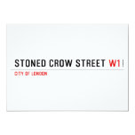 stoned crow Street  Invitations