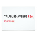 Talfourd avenue  Invitations