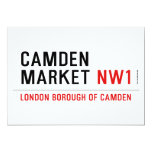 Camden market  Invitations