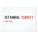 ISTANBUL  Invitations