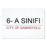 6- A SINIFI  Invitations