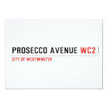 Prosecco avenue  Invitations