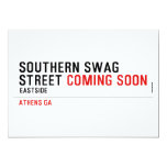 SOUTHERN SWAG Street  Invitations