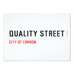 Quality Street  Invitations