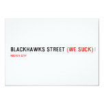 Blackhawks street  Invitations