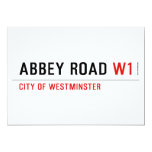 Abbey Road  Invitations