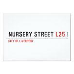 Nursery Street  Invitations