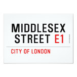 MIDDLESEX  STREET  Invitations