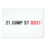 21 JUMP ST  Invitations