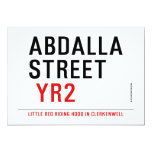 Abdalla  street   Invitations