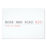 bore man road  Invitations