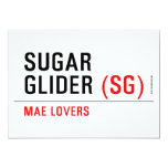 sugar glider  Invitations