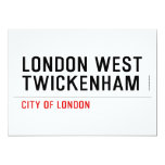 LONDON WEST TWICKENHAM   Invitations