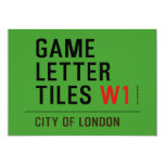 Game Letter Tiles  Invitations