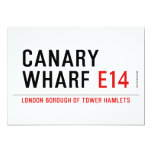 CANARY WHARF  Invitations