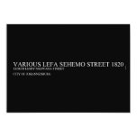 Various lefa sehemo street  Invitations