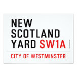 new scotland yard  Invitations