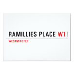 Ramillies Place  Invitations