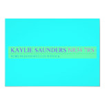 Kaylie Saunders  Invitations