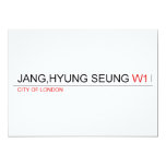 JANG,HYUNG SEUNG  Invitations