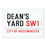 Dean's yard  Invitations