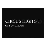 Circus High St.  Invitations