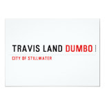 Travis Land  Invitations