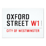 oxford  street  Invitations
