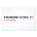 KwaMsunu Avenue  Invitations