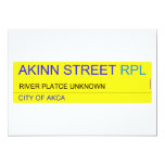 Akinn Street  Invitations