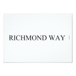 Richmond way  Invitations