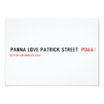 panna love patrick street   Invitations