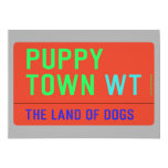 Puppy town  Invitations