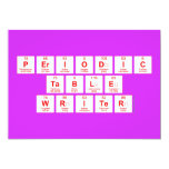 Periodic
 Table
 Writer  Invitations