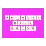 Periodic
 Table
 Writer  Invitations
