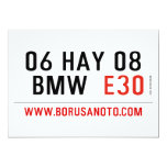 06 HAY 08  BMW   Invitations