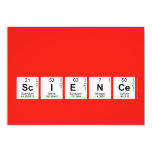 
 SCIENCE  Invitations