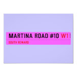 Martina Road #10  Invitations