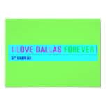 I Love Dallas  Invitations