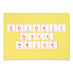Periodic
 Table
 Writer  Invitations