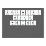 Periodic
 Table
 Writer 
 
   Invitations