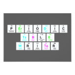 Periodic
 Table
 Writer  Invitations