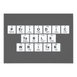 Periodic
 Table
 Writer  Invitations