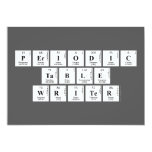 Periodic
 Table
 Writer  Invitations